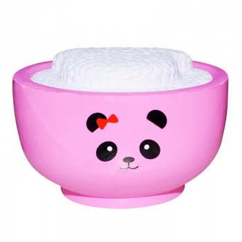 Jumbo Kawaii Simulated Food Rice Bear Squishy Bread PU Slow Rising Cream Scented Squeeze Toys Stress Relief Toy Gift 4.5*10CM