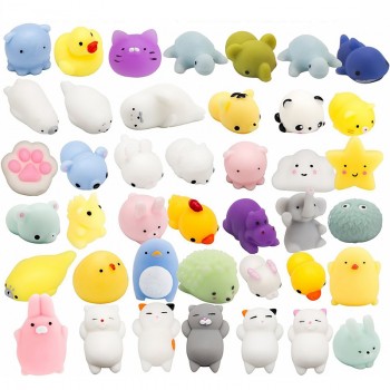 Soft Cute Mini Animal Antistress Ball Squeeze Toys Squishi Mochi Rising Stress Relief Squishy Toy Sticky Eliminate Pets Fun Gift