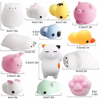 Soft Cute Mini Animal Antistress Ball Squeeze Toys Squishi Mochi Rising Stress Relief Squishy Toy Sticky Eliminate Pets Fun Gift