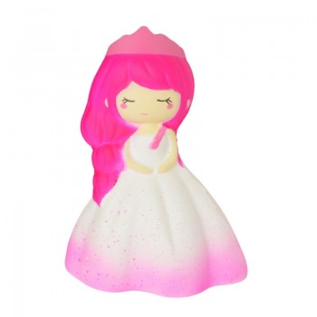 Jumbo Kawaii Princess Girl Doll Squishy Slow Rising Soft Squeeze Toy Bread Cake Scented Stress Relief Fun for Kid Xmas Gift