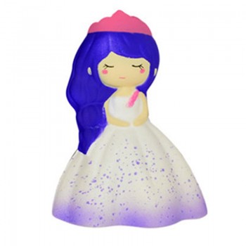Jumbo Kawaii Princess Girl Doll Squishy Slow Rising Soft Squeeze Toy Bread Cake Scented Stress Relief Fun for Kid Xmas Gift