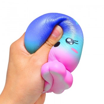 Kawaii Super Jumbo Stress Reliever Squishy Galaxy Seafood Cuttlefish/Octopus Slow Rising Cream Scented Squeeze Toy 10*9*9CM