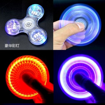 Toy Light Fidget Hand Spinner Led Stress Hand Spinners Glow The Dark Figet Spiner Cube Anti-stress Finger Spinner Antistress E