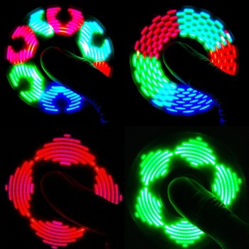 Toy Light Fidget Hand Spinner Led Stress Hand Spinners Glow The Dark Figet Spiner Cube Anti-stress Finger Spinner Antistress E