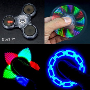 Toy Light Fidget Hand Spinner Led Stress Hand Spinners Glow The Dark Figet Spiner Cube Anti-stress Finger Spinner Antistress E