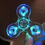 Stress Relief Toy Light Fidget Spinner Led Stress Hand Spinners Glow The Dark Figet Spiner Cube EDC Anti-stress Finger Spinner