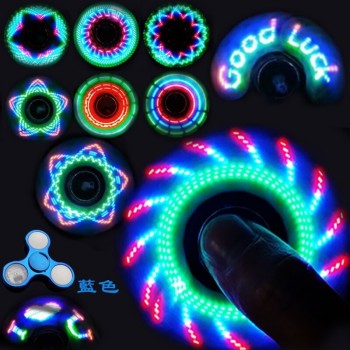 Stress Relief Toy Light Fidget Spinner Led Stress Hand Spinners Glow The Dark Figet Spiner Cube EDC Anti-stress Finger Spinner
