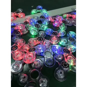 Stress Relief Toy Light Fidget Spinner Led Stress Hand Spinners Glow The Dark Figet Spiner Cube EDC Anti-stress Finger Spinner