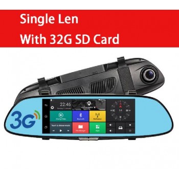 QUIDUX Car DVR Rearview Mirror 7 3G Full HD 1080P GPS Navigation WIFI Dual Lens Video Recorder Camera Dashcam Parking monitor