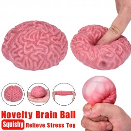 Novelty Squishy Brain Toy Squeezable Fun Toys Relieve Stress Ball Cure Squeeze Toy Stress Relief Reliever Drop Shipping