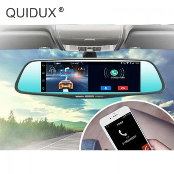 QUIDUX 7Inch car dvr 3G WiFi Mirror GPS Android DVR FHD 1080P Dual Lens Video Recorder Rear View Camera dash cam Car Accessories