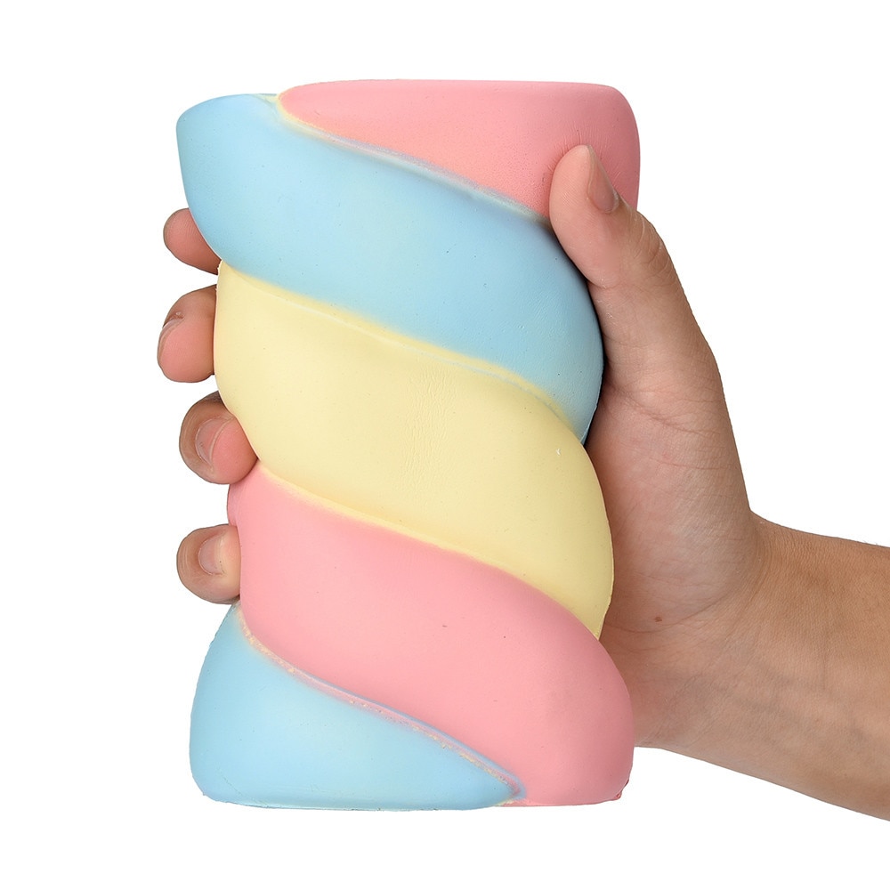 14.5cm Lovely Squishy Spun Sugar Scented Squishy Slow Rising Squeeze Toys Collection Giant marshmallow Pinch toy Fun Kids