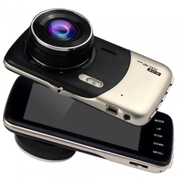 Dash Cam Car DVR Camera Dual Lens IPS 4.0 Full HD 1080P Video Recorder Registrator Night Vision Car Camcorder DVRs Dash Cam