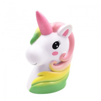 New Jumbo Colorful Galaxy Unicorn Horse Head Squishy Cute Bread Cake Scented Slow Rising Soft Squeeze Toy Fun for Kid Xmas Gift