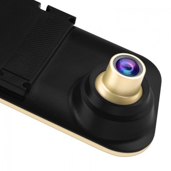 car dvr dual len dash camera rear view mirror auto dashcam recorder registrator in car video full hd dash cam Vehicle two camera
