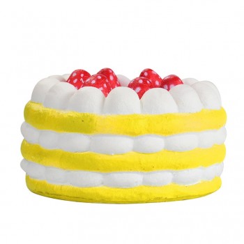Cute Mini Strawberry Cake Stress Reliever Squishy Slow Rising Cream Scented Decompression Cure Toy squish toys for kid child A1