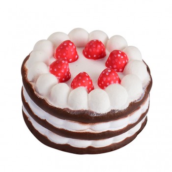Cute Mini Strawberry Cake Stress Reliever Squishy Slow Rising Cream Scented Decompression Cure Toy squish toys for kid child A1