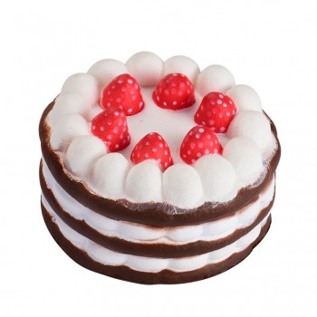 Cute Mini Strawberry Cake Stress Reliever Squishy Slow Rising Cream Scented Decompression Cure Toy squish toys for kid child A1