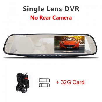 Jansite Car DVR Dual Lens HD 1080P display Car Camera Video Recorder Rearview Mirror With Rear view DVR Dashcam Auto Registrator