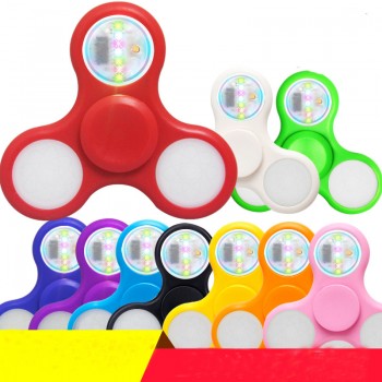 Unisex Light Fidget Spinner Led Stress Hand Spinners Figet Spiner Cube EDC Anti-stress Finger Spinner Autism boy Hand spinner