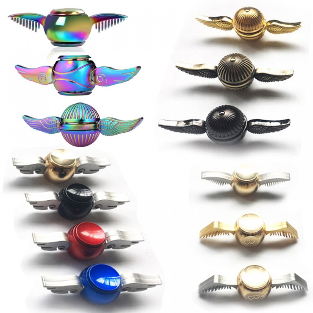 Fidget Spinner Harry Potter Golden Snitch Hand Spinners Rainbow Metal Copper Cupid Angel Wing Decompression Toy finger Gyro