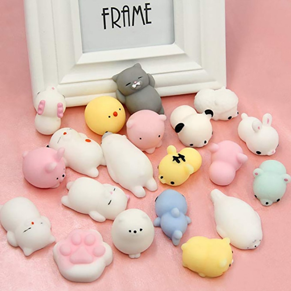 Mini Animal Group Squishy Cat Squishies Toys Antistress Squishes Squeeze Toys Smooshy Mushy Mochi Rising Stress Reliever Gift