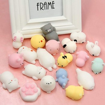 Mini Animal Group Squishy Cat Squishies Toys Antistress Squishes Squeeze Toys Smooshy Mushy Mochi Rising Stress Reliever Gift