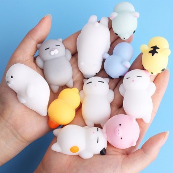 Mini Animal Group Squishy Cat Squishies Toys Antistress Squishes Squeeze Toys Smooshy Mushy Mochi Rising Stress Reliever Gift