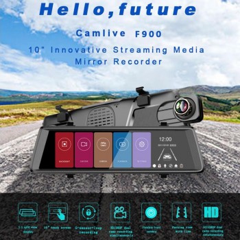 2018 10 Full Mirror Touch Car DVR Dual Lens FHD 1080P Split View Rearview Mirror Camera Night Vision Dash Cam Parking Monitor