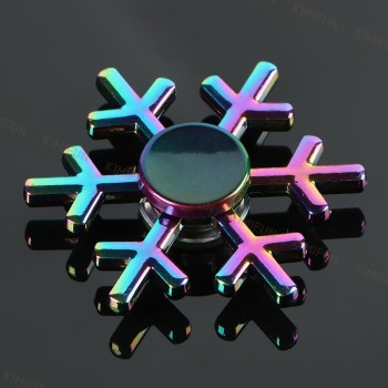 New Snowflake Fidget Spinner EDC Hand Spinners Autism ADHD Birthday Present Kids Christmas Gifts Metal Finger Toys Spinners