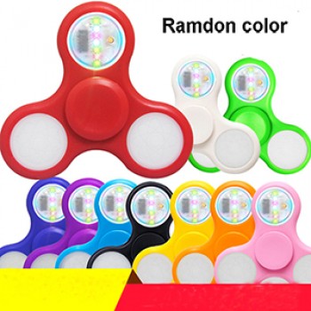 TOYS Light Fidget Spinner Led Stress Hand Spinners Glow In The Dark Figet Spiner Cube EDC Anti-stress Finger Spinner Drop ship
