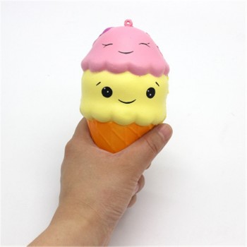 Smooshy mushy rebound double-headed ice cream slow rebound double-headed ice cream squishy smiley ice cream slow rebound bow