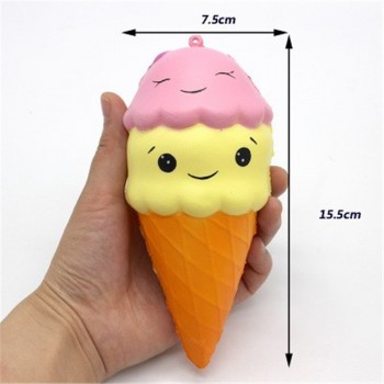 Smooshy mushy rebound double-headed ice cream slow rebound double-headed ice cream squishy smiley ice cream slow rebound bow