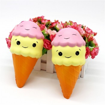 Smooshy mushy rebound double-headed ice cream slow rebound double-headed ice cream squishy smiley ice cream slow rebound bow