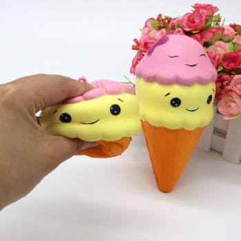 Smooshy mushy rebound double-headed ice cream slow rebound double-headed ice cream squishy smiley ice cream slow rebound bow