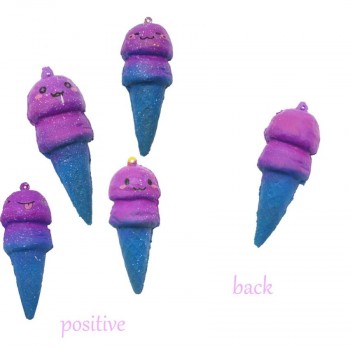 Squishy Galaxy Ice Cream Slow Rising Cartoon Cream Scented Stress Relief Toy Phone Charm Kawaii kids Adult Toy Stress Reliever