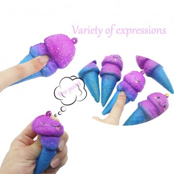Squishy Galaxy Ice Cream Slow Rising Cartoon Cream Scented Stress Relief Toy Phone Charm Kawaii kids Adult Toy Stress Reliever