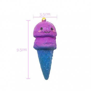 Squishy Galaxy Ice Cream Slow Rising Cartoon Cream Scented Stress Relief Toy Phone Charm Kawaii kids Adult Toy Stress Reliever