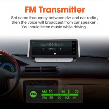 HGDO 3G/4G 8 inch Dash Cam Car DVR GPS Navigator Retrovisor Android WiFi Quard Core  Full HD1080P ADAS Camcorder Driving Record