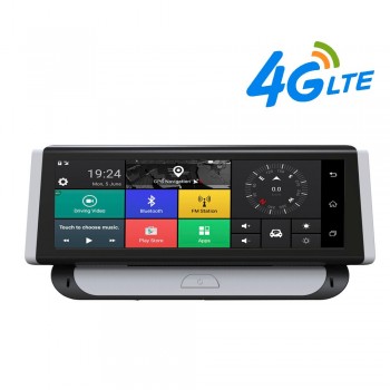 HGDO 3G/4G 8 inch Dash Cam Car DVR GPS Navigator Retrovisor Android WiFi Quard Core  Full HD1080P ADAS Camcorder Driving Record