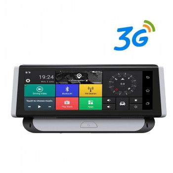 HGDO 3G/4G 8 inch Dash Cam Car DVR GPS Navigator Retrovisor Android WiFi Quard Core  Full HD1080P ADAS Camcorder Driving Record