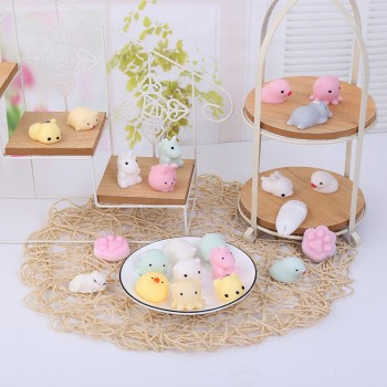 (10pcs/lots) Random Mini Cute Soft Squishy Slow Rising Toy Squeeze Stretchy Animal Seals Healing Toys