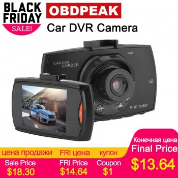 Original Car DVR Camera G30 Full HD 1080P 140 Degree Dashcam Video Registrars for Cars Night Vision G-Sensor Dash Cam