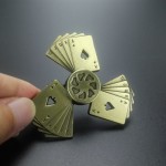 Retro Bronze Metal Poker fidget spinner Lasting rotation Low noise High Speed Fine craft hand spinner