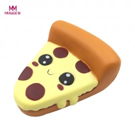 Childreds Developmental Silly Squishy Funny Cartoon Pizza Charm Slow Rising Squeeze Stress Reliever Toys and Hobbies