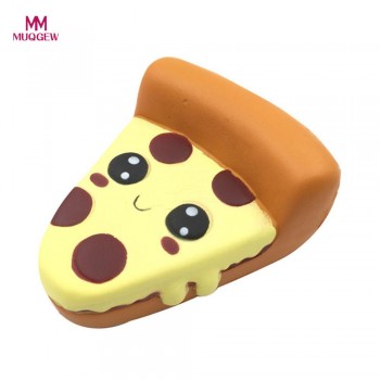 Childreds Developmental Silly Squishy Funny Cartoon Pizza Charm Slow Rising Squeeze Stress Reliever Toys and Hobbies