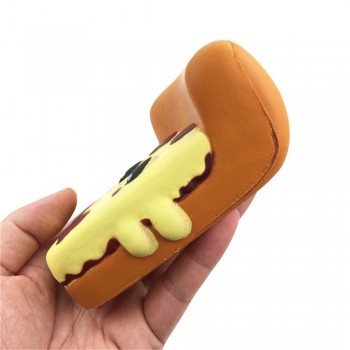 Childreds Developmental Silly Squishy Funny Cartoon Pizza Charm Slow Rising Squeeze Stress Reliever Toys and Hobbies