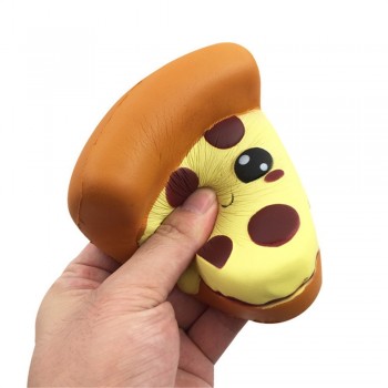 Childreds Developmental Silly Squishy Funny Cartoon Pizza Charm Slow Rising Squeeze Stress Reliever Toys and Hobbies