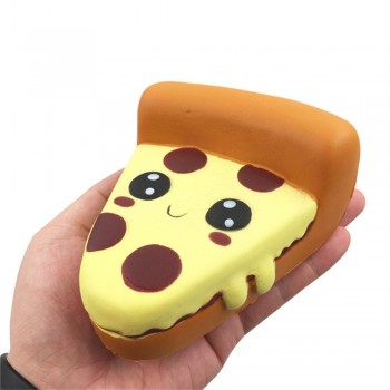 Childreds Developmental Silly Squishy Funny Cartoon Pizza Charm Slow Rising Squeeze Stress Reliever Toys and Hobbies