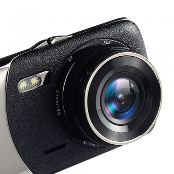 4 Inch Car DVR 1080P car rearview mirror Dash Camera IPS Screen Full HD  Video 170 Degree Dash Cam reverse image dual lens cam